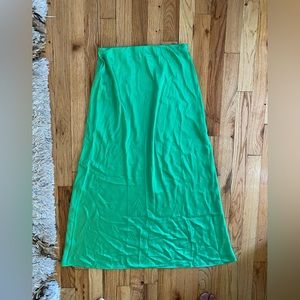 Mango Green Midi Skirt